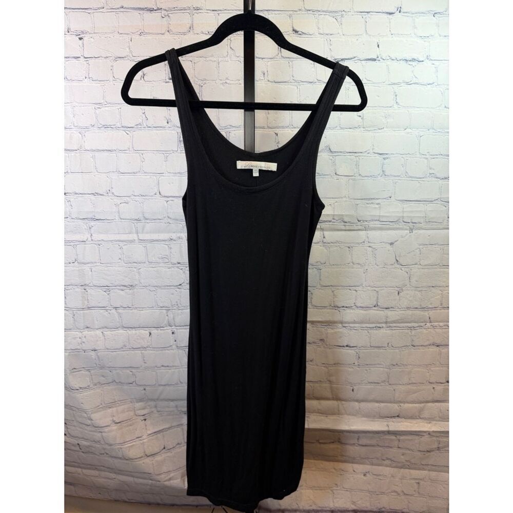 Lovers + Friends Black Midi Tank Dress